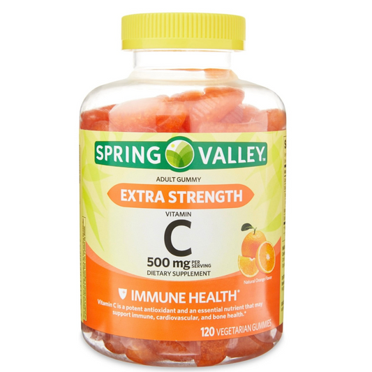 Vitamina C 500 Mg 120 Gomitas Spring Valley Vegetarianas