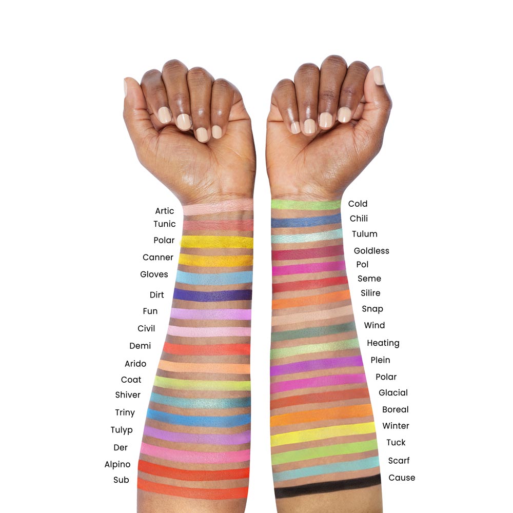 Paleta de sombras Ártica x 35 tonos