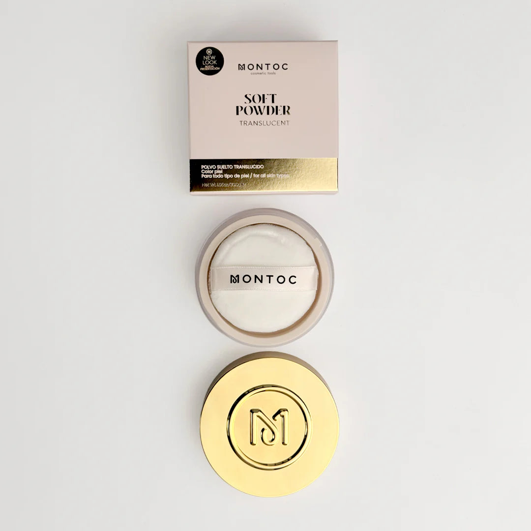 Polvo Suelto traslucido soft-powder 30G con Borla Nueva Presentación
