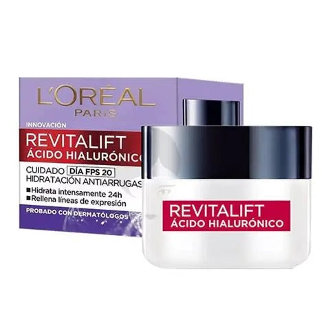 CREMA REVITALIFT ÁCIDO HIALURÓNICO DÍA FPS 20