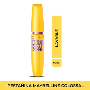 PESTAÑINA COLOSSAL 100% BLACK LAVABLE 9.2 ML