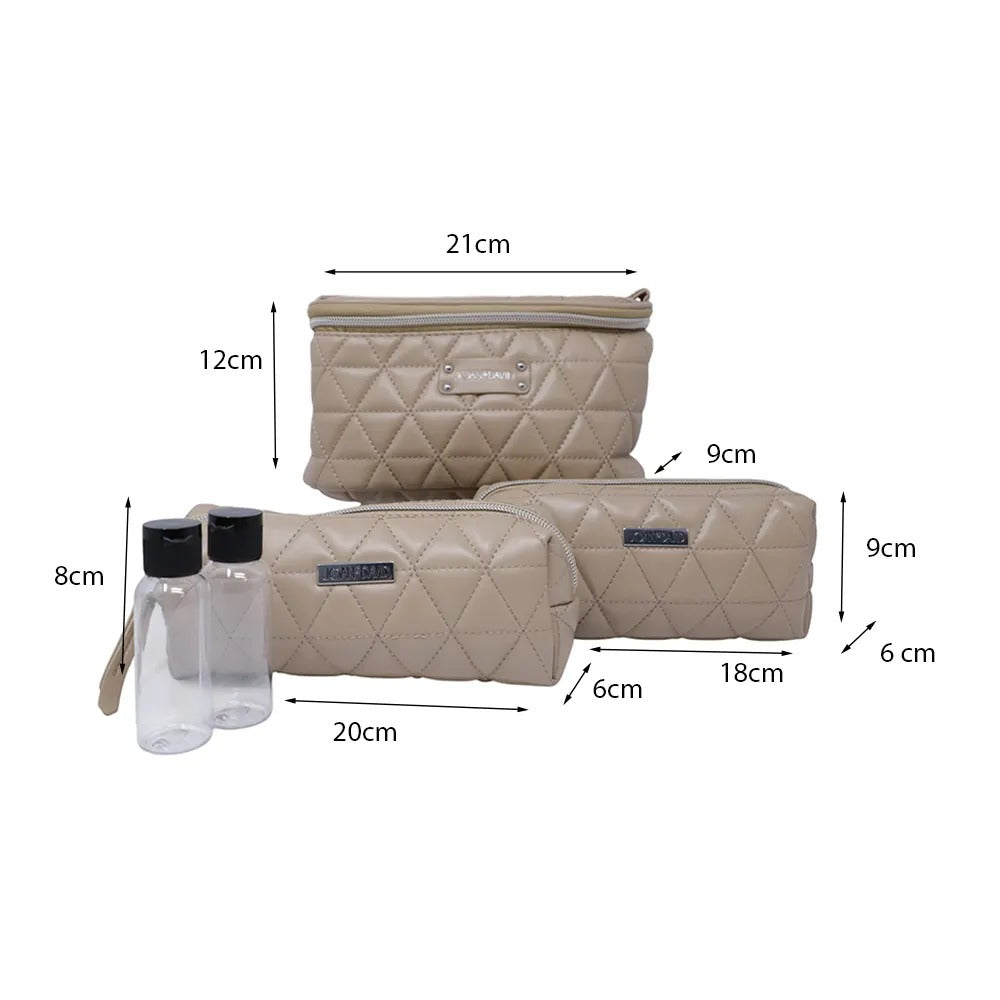 Kit de cosmetiqueras x 4