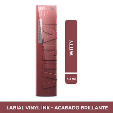 LABIAL MAYBELLINE SUPER STAY VINYL 40 WITTY