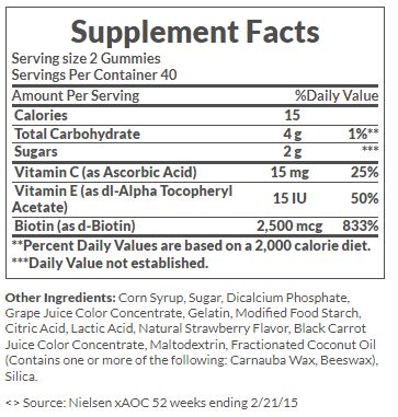 Hair Skin and Nails 140 Gummies Nature´s Bounty
