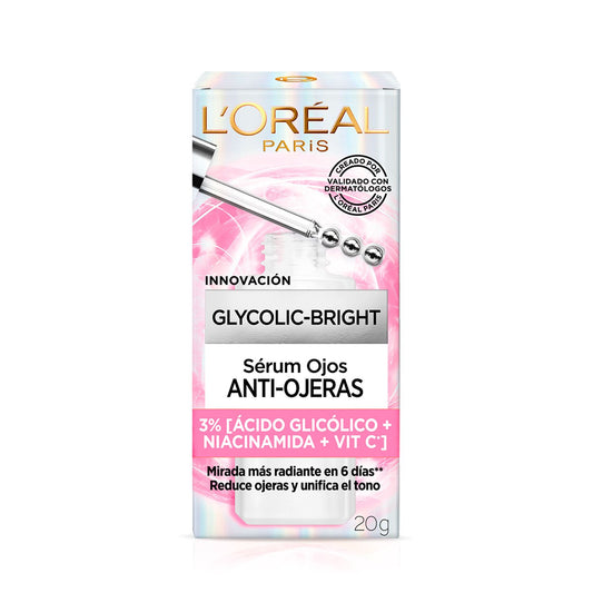 Contorno de ojos Glycolic Bright Eye Serum Loreal  30 ml